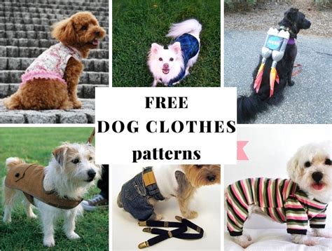 Dog Clothes Patterns Free Printable