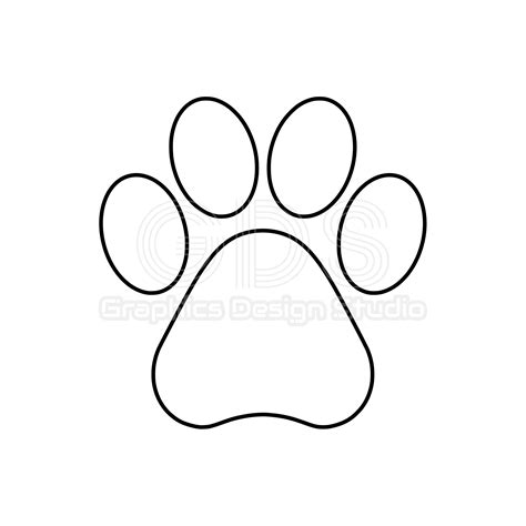 Dog Paw Template