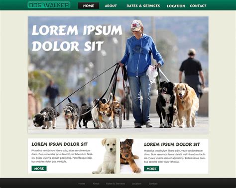 Dog Walking Website Template
