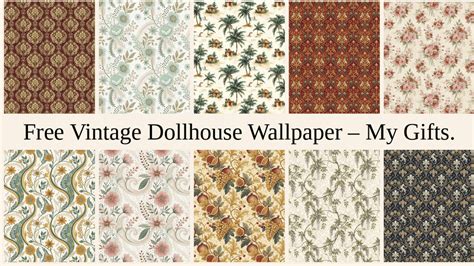 Dollhouse Wallpaper Printable