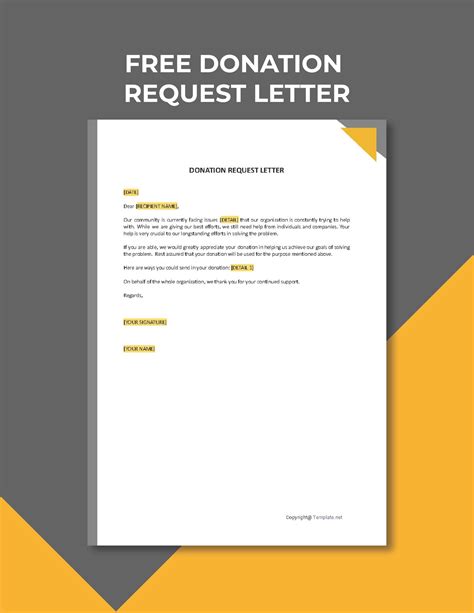 Donation Letter Template Word