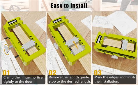 Door Hinge Router Template