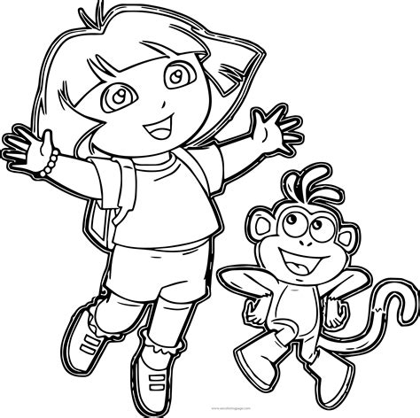 Dora The Explorer Printable Coloring Pages