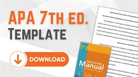 Download Apa 7th Edition Word Template