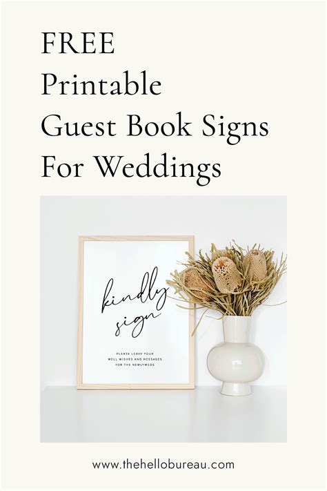 Downloadable Free Printable Guest Book Sign Template