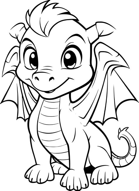 Dragon Printable Coloring Page