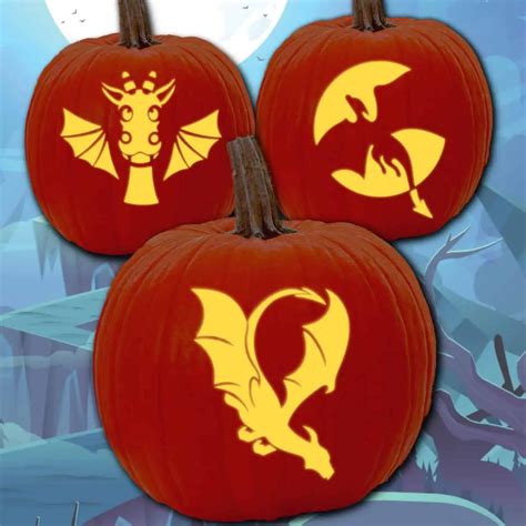 Dragon Template Pumpkin