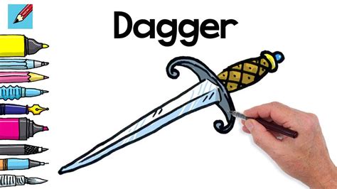 Drawing Of A Dagger