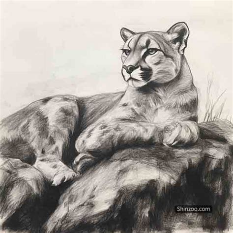 Drawing Of Cougar