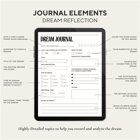 Dream Journal Template