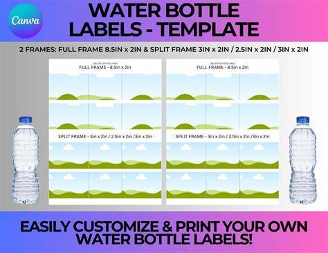 Drink Bottle Label Template