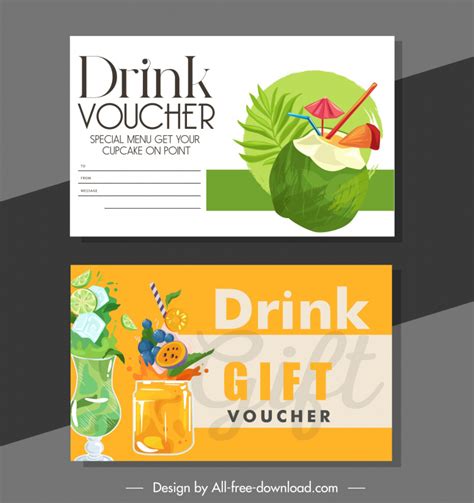 Drink Voucher Template