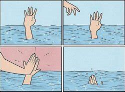 Drowning Meme Template