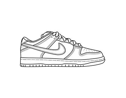 Dunk Low Drawing