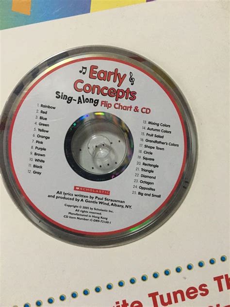 Early Concepts Sing Along Flip Chart