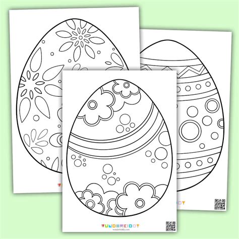 Easter Egg Coloring Chart