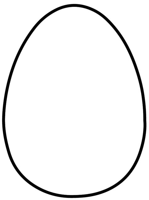 Easter Egg Cut Out Template