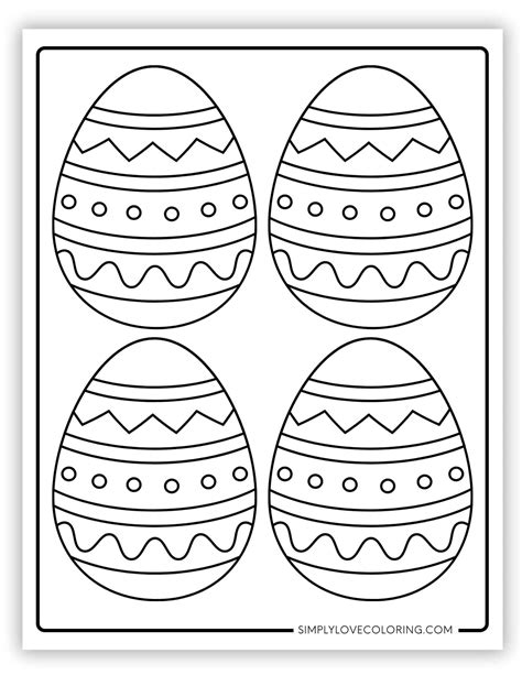 Easter Egg Free Template
