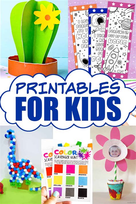 Easy Fun Crafts For Kids Free Printable