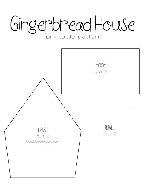 Easy Gingerbread House Templates