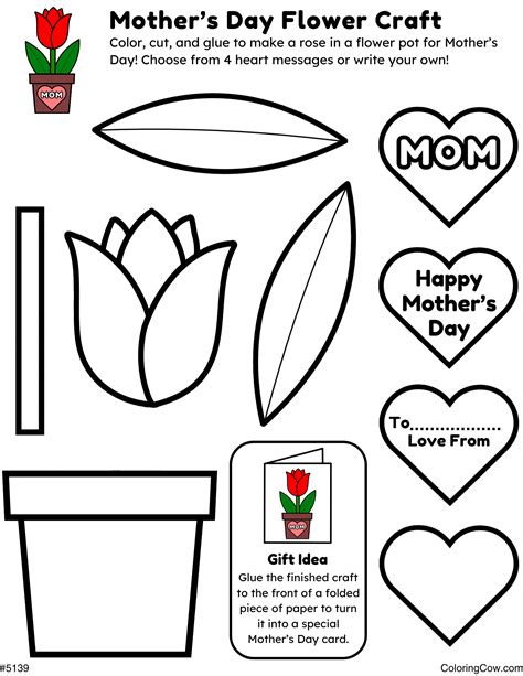 Easy Printable Crafts For Mother's Day