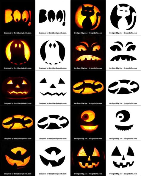 Easy Pumpkin Carving Printables