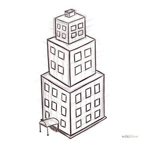 Easy Simple Building Drawing