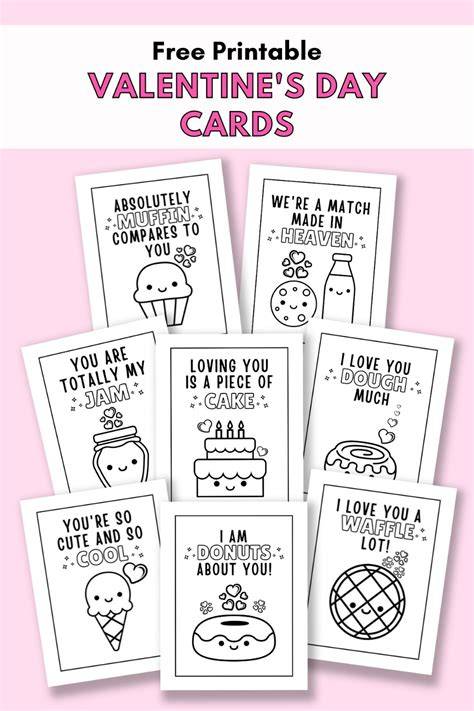 Easy Simple Printable Valentine's Cards For Kids