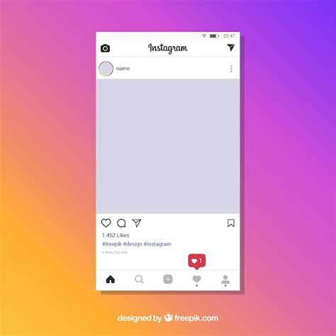 Editable Blank Instagram Post Template