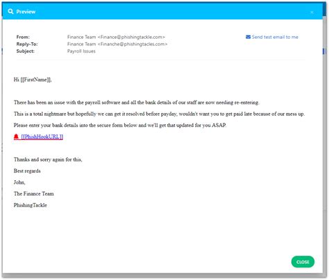Editable Fake Email Template