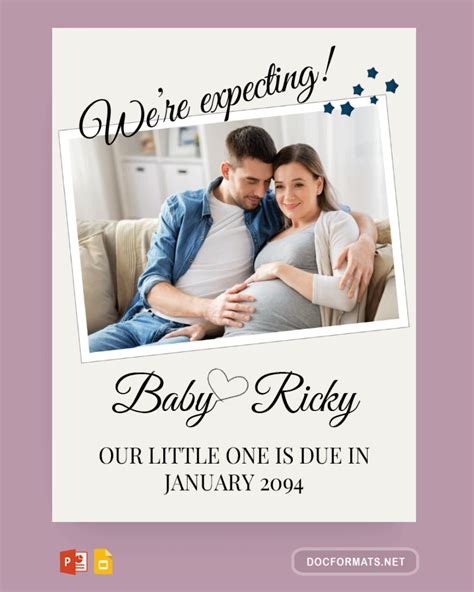 Editable Pregnancy Announcement Templates Free Download