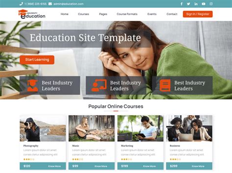 Education Template Wordpress