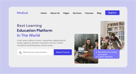 Education Web Page Template