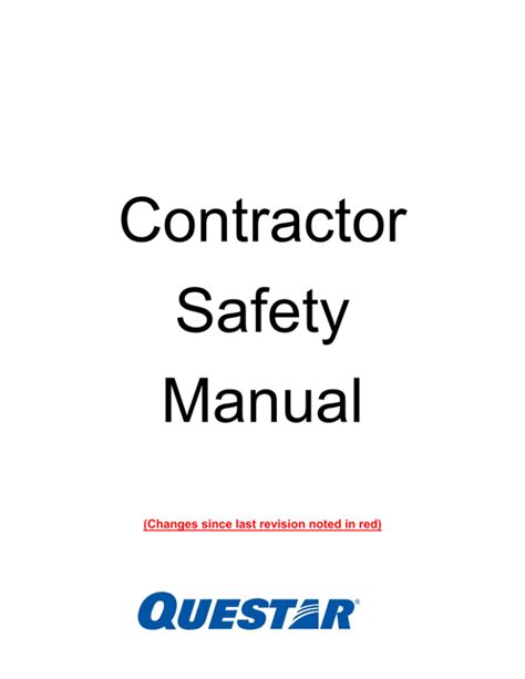 Electrical Contractor Safety Manual Template