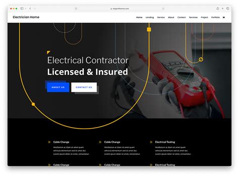 Electrician Website Template