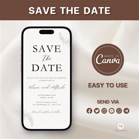 Electronic Save The Date Template