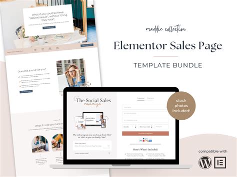 Elementor Sales Page Template
