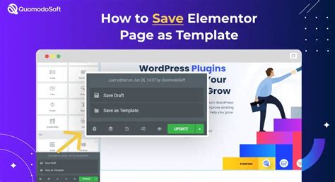Elementor Save Page As Template