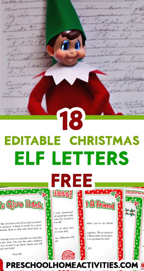 Elf Letter Free Template