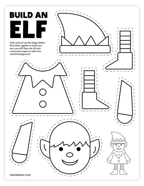 Elf On The Shelf Craft Template Printable