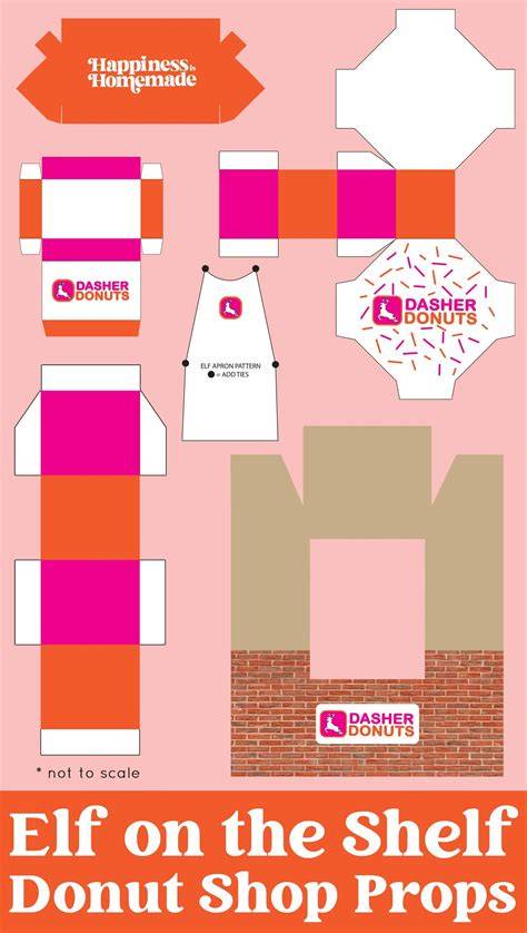 Elf On The Shelf Donut Printable Free