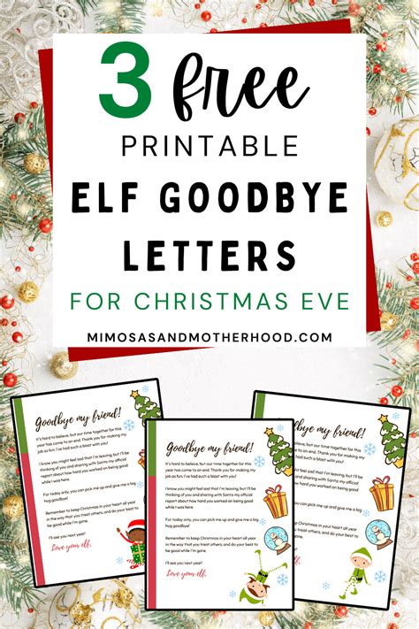 Elf On The Shelf Free Printable Letters