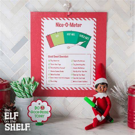 Elf On The Shelf Nice O Meter Printable