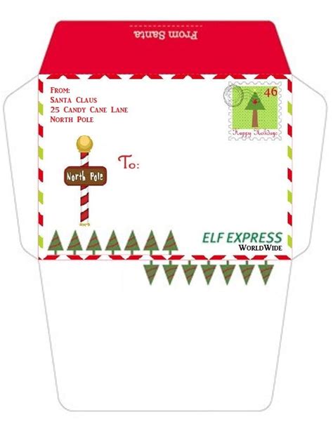 Elf On The Shelf Printable Envelope
