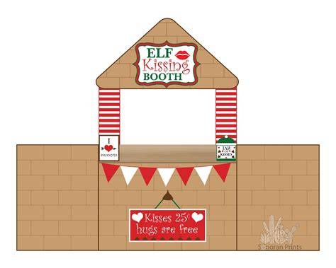 Elf On The Shelf Printable Kissing Booth