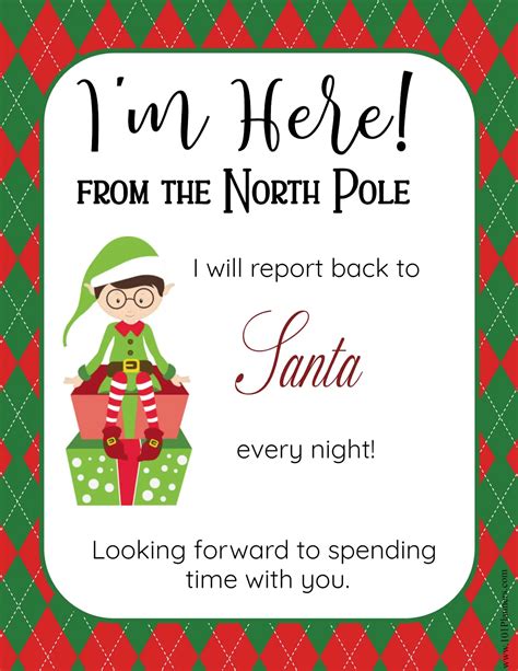 Elf On The Shelf Return Letter Template