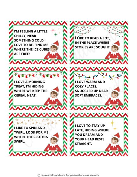 Elf On The Shelf Riddles For Kids Printable