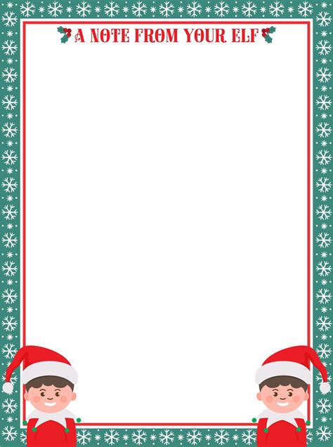 Elf On The Shelf Template Printable Free