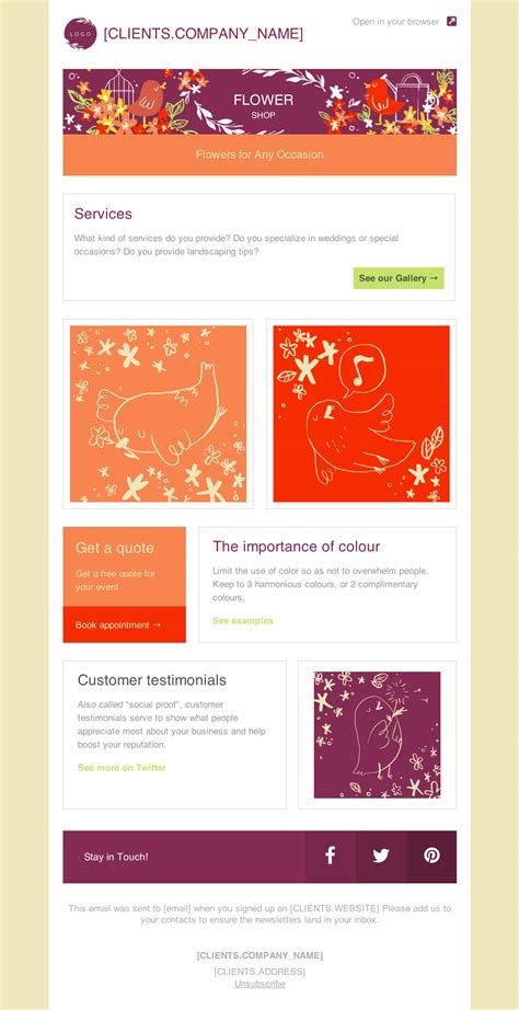 Email Newsletter Templates Free