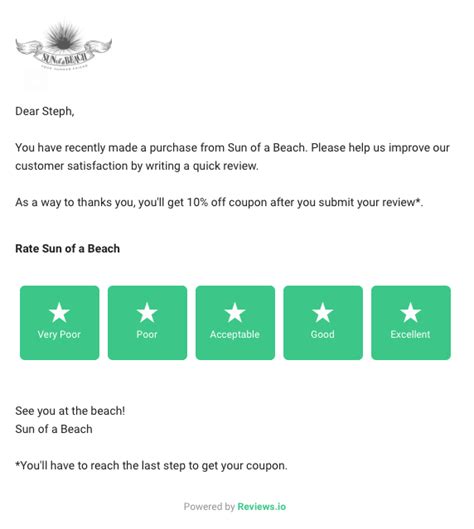 Email Review Template